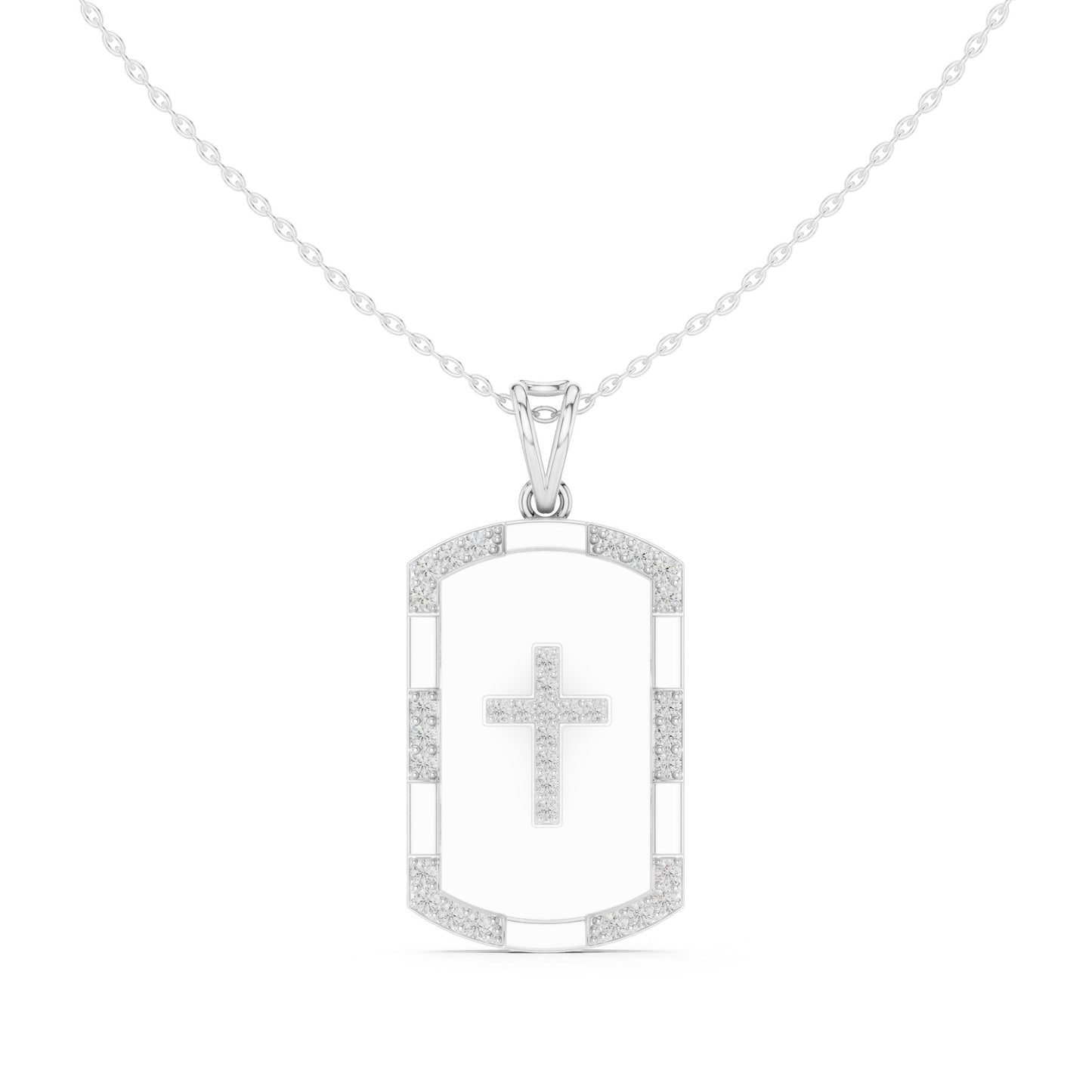 Emerald Lab Grown Diamond Halo Pendant