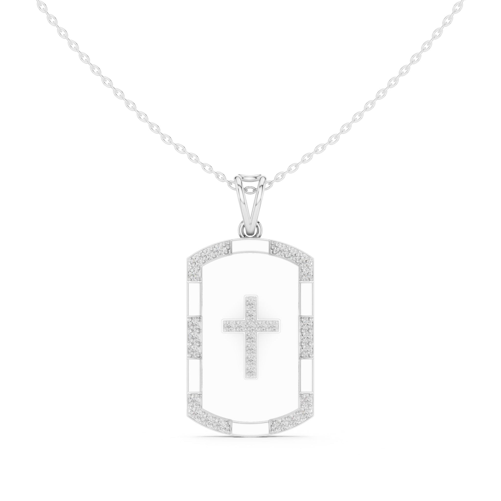 Emerald Lab Grown Diamond Halo Pendant