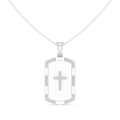 Emerald Lab Grown Diamond Halo Pendant