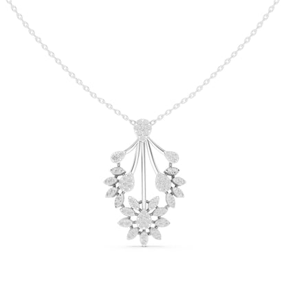 Emerald Lab Grown Diamond Halo Pendant