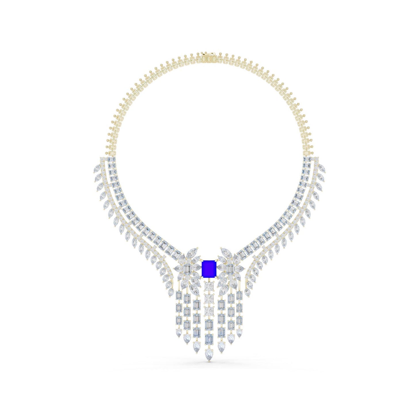 Emerald Lab Grown Diamond Halo Pendant