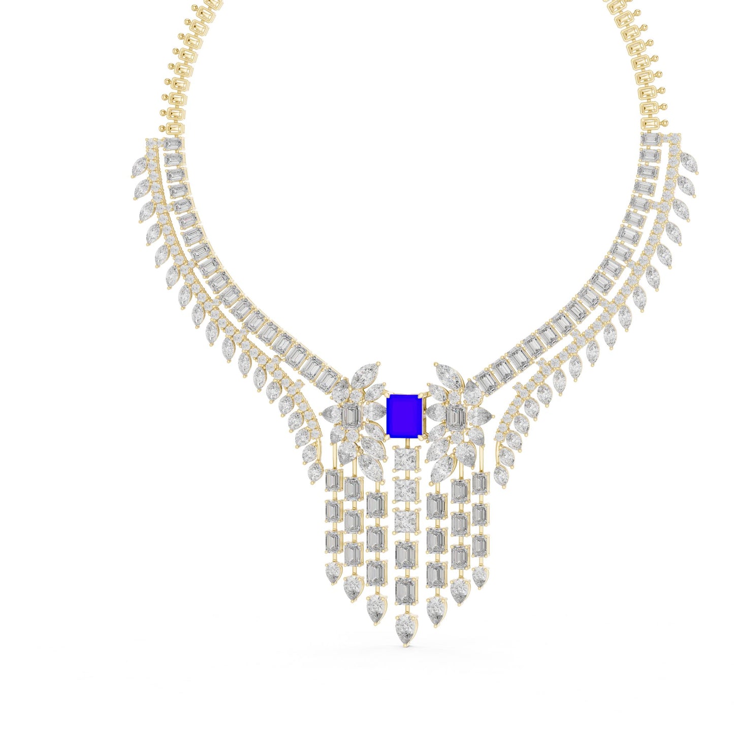 Emerald Lab Grown Diamond Halo Pendant