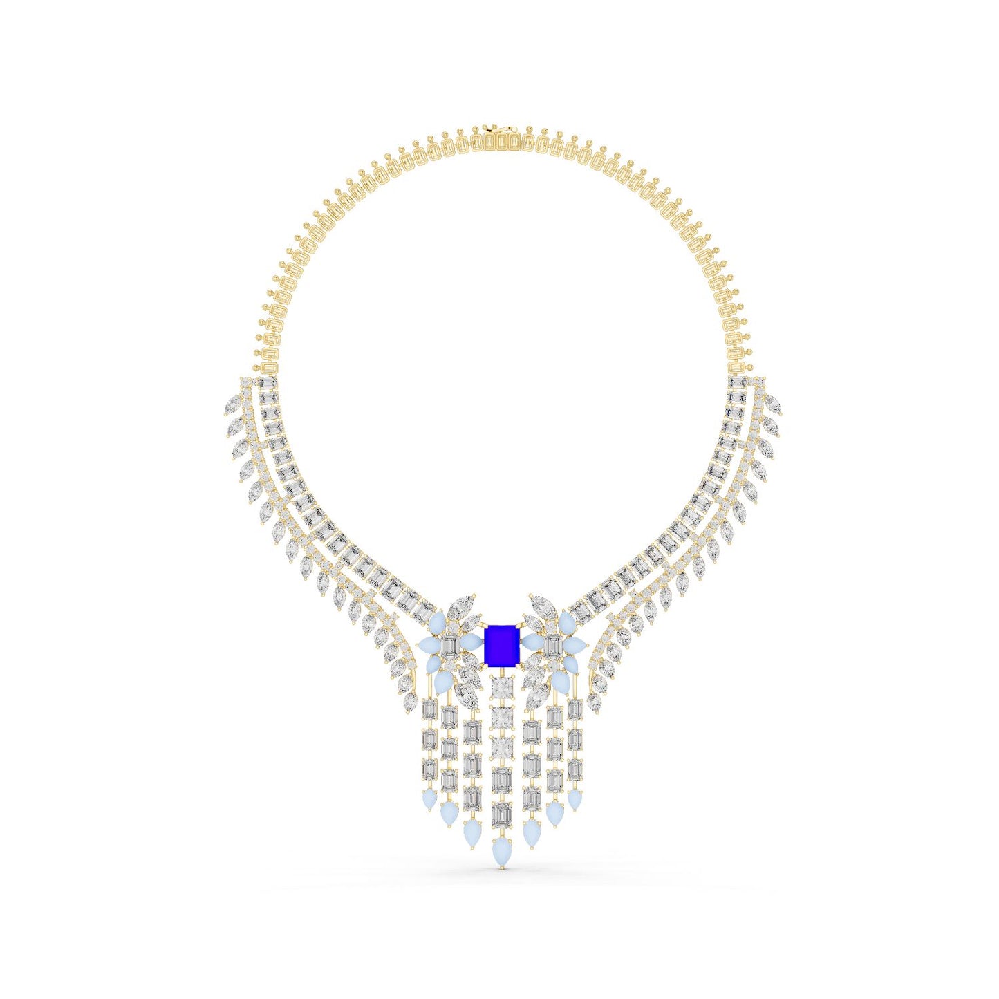 Emerald Lab Grown Diamond Halo Pendant