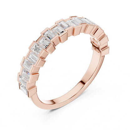 Women's Emerald Lab Grown Diamond Pave Ring