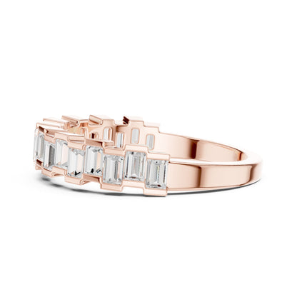 Women's Emerald Lab Grown Diamond Pave Ring