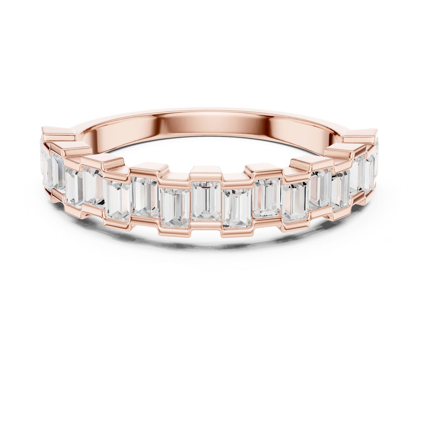Women's Emerald Lab Grown Diamond Pave Ring