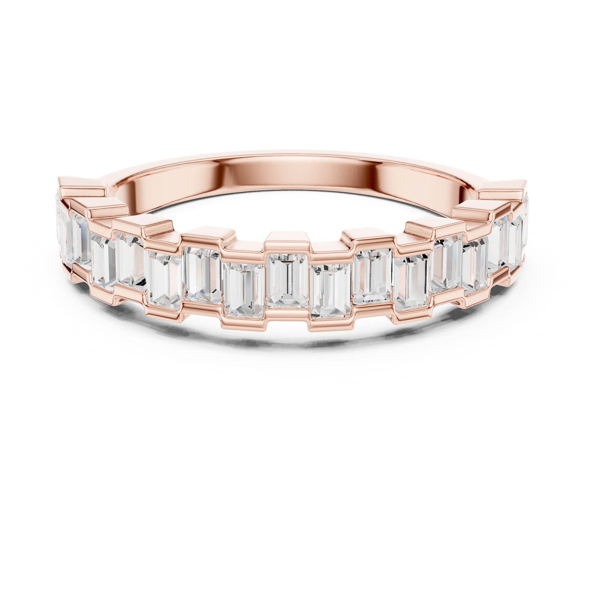Women's Emerald Lab Grown Diamond Pave Ring