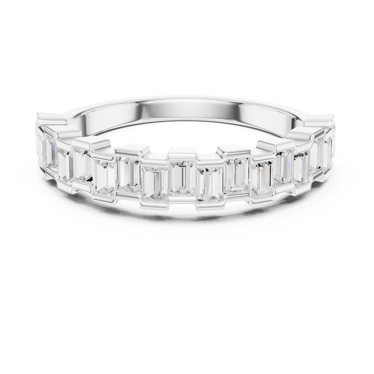 Women's Emerald Lab Grown Diamond Pave Ring