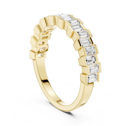 Women's Emerald Lab Grown Diamond Pave Ring