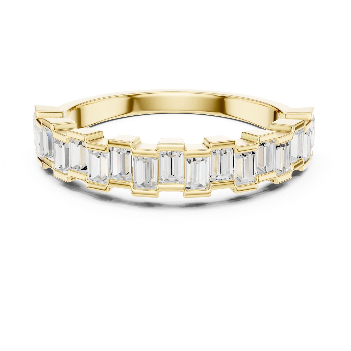 Women's Emerald Lab Grown Diamond Pave Ring