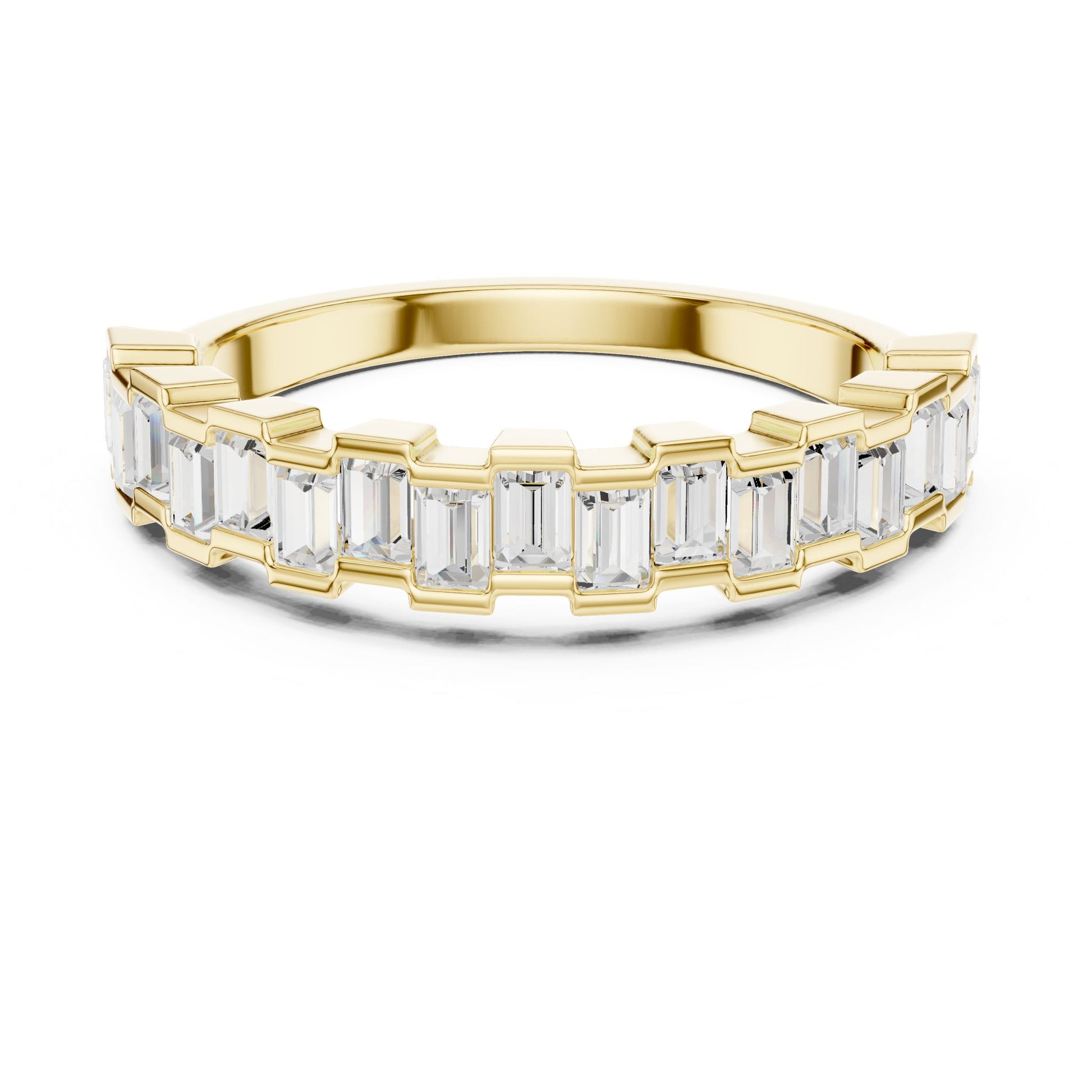Women's Emerald Lab Grown Diamond Pave Ring