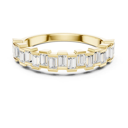 Women's Emerald Lab Grown Diamond Pave Ring
