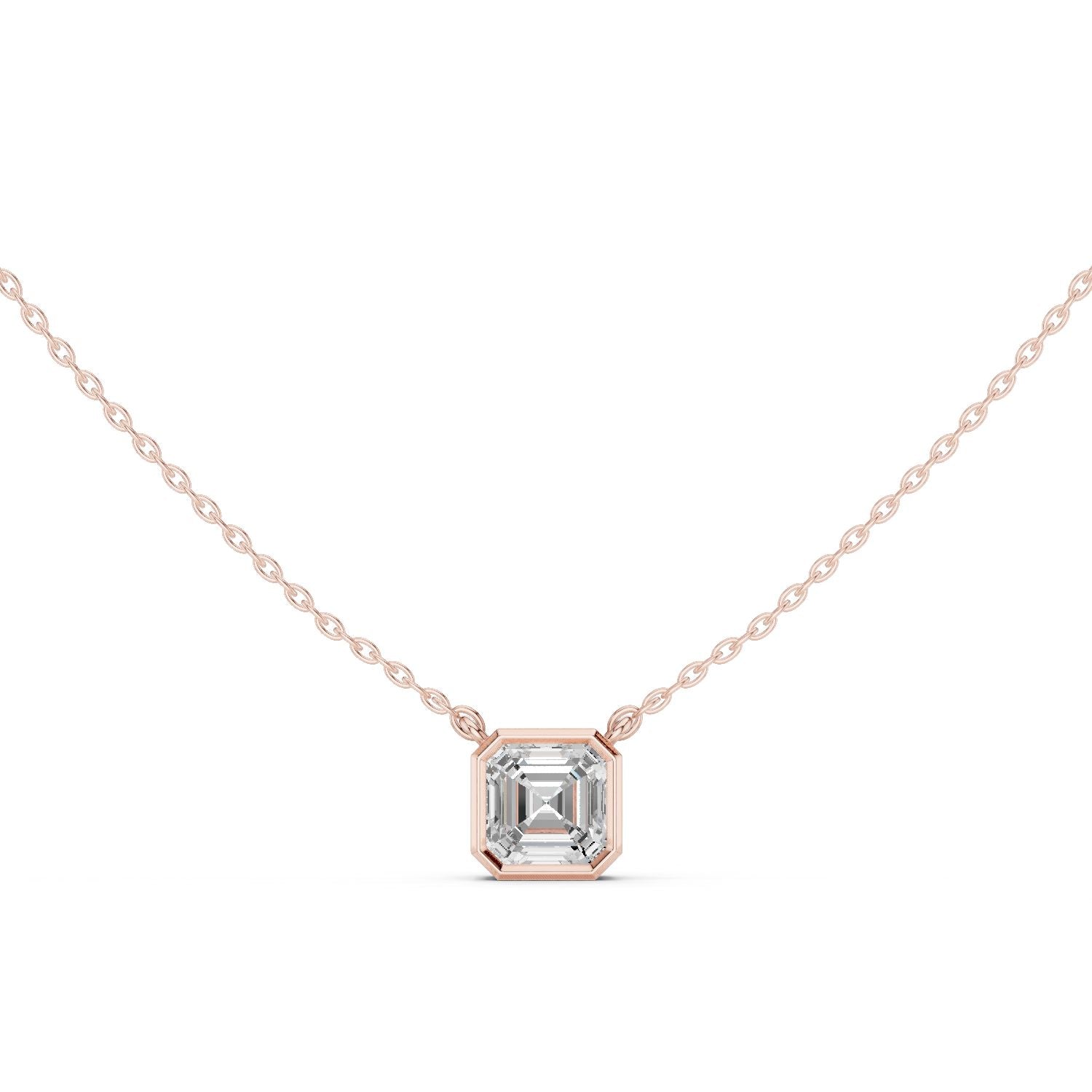 Emerald Lab Grown Diamond Pendant