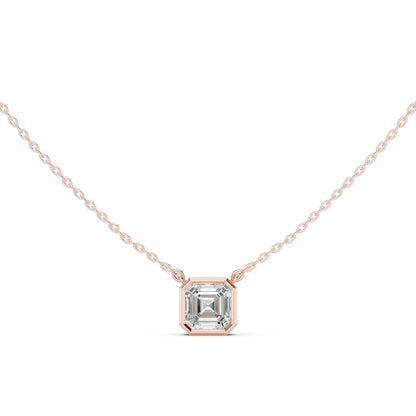 Emerald Lab Grown Diamond Pendant