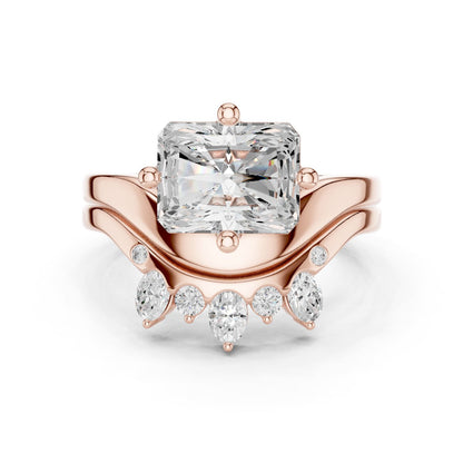 Emerald Lab Grown Diamond Solitaire Engagement Ring