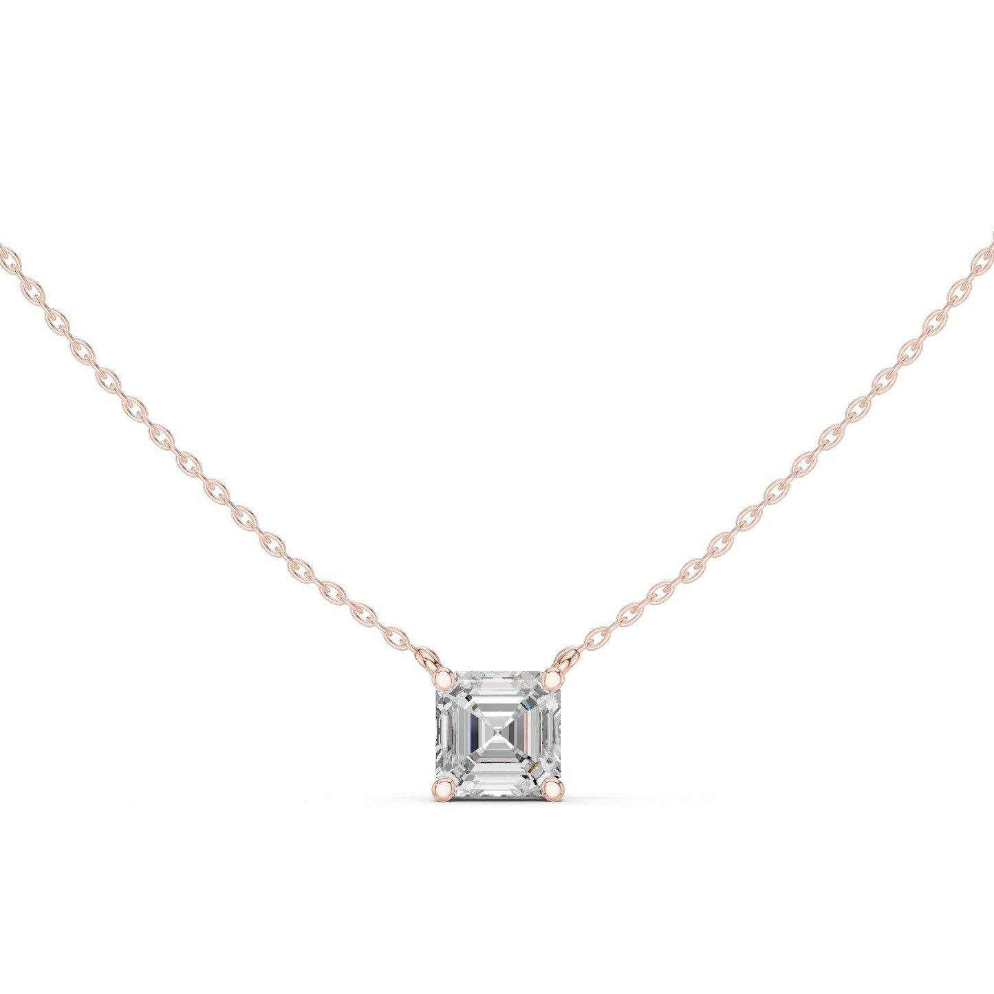 Emerald Lab Grown Diamond Pendant