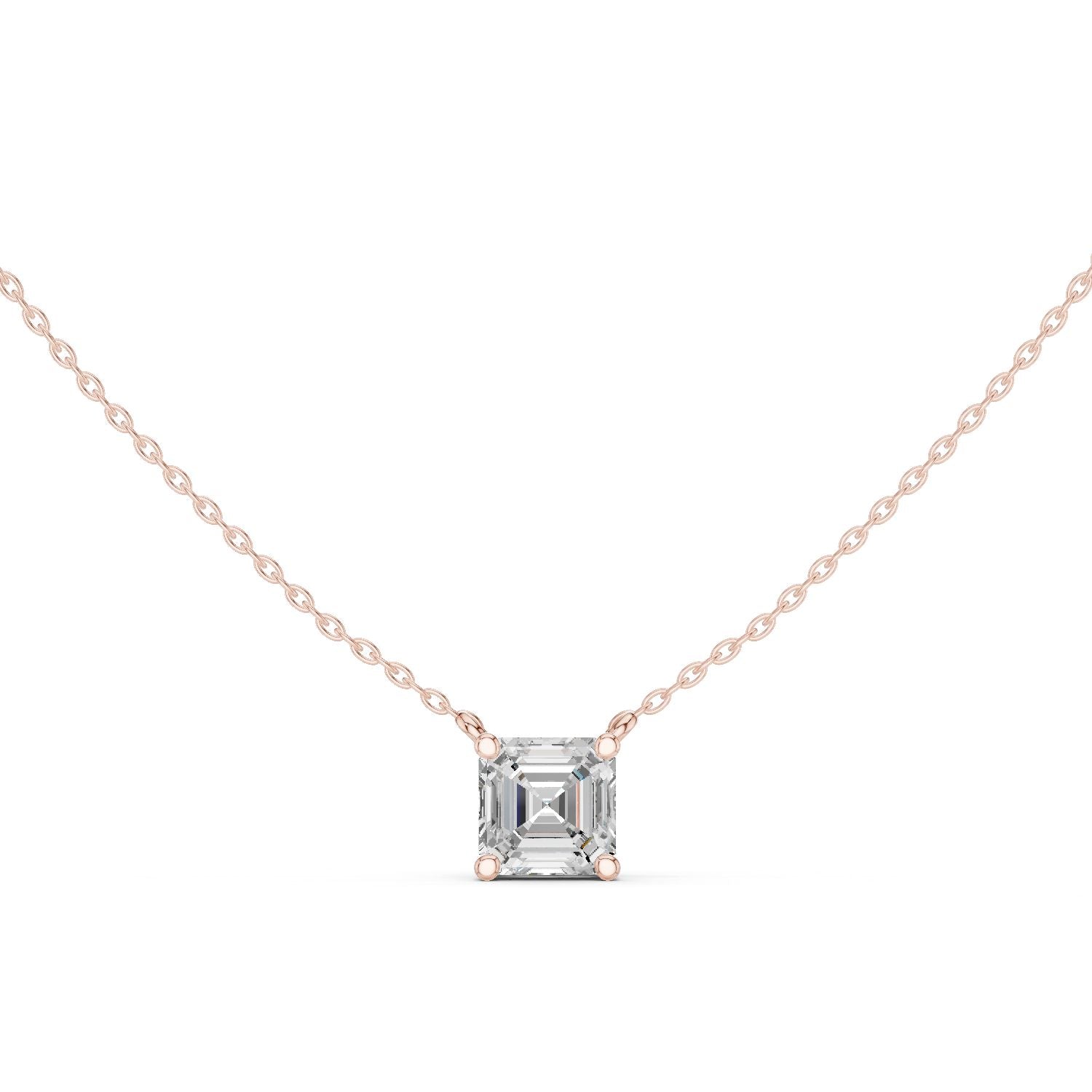 Emerald Lab Grown Diamond Pendant