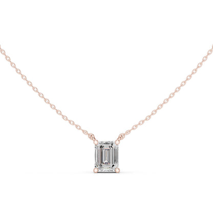 Emerald Lab Grown Diamond Pendant