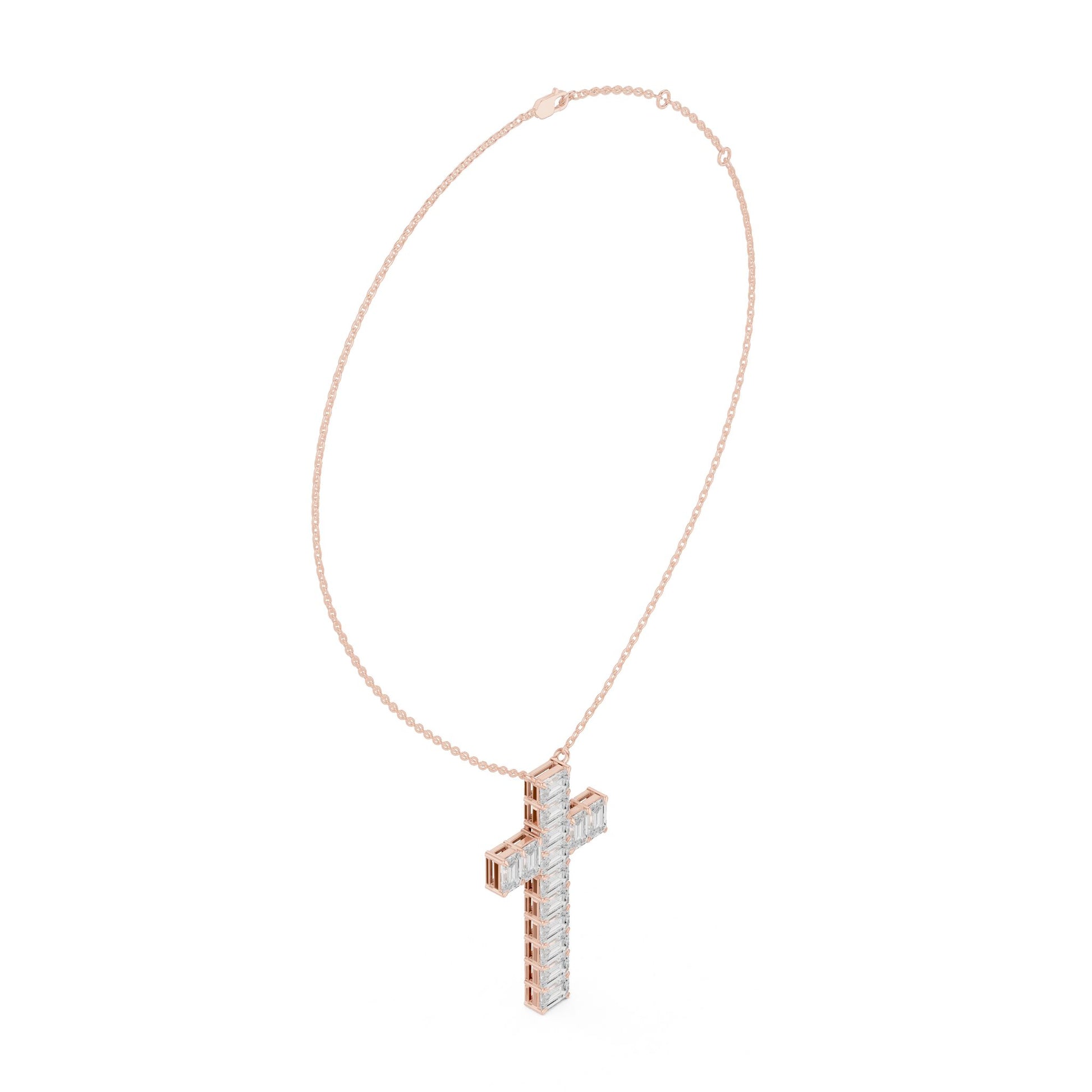 Emerald Lab Grown Diamond Pendant