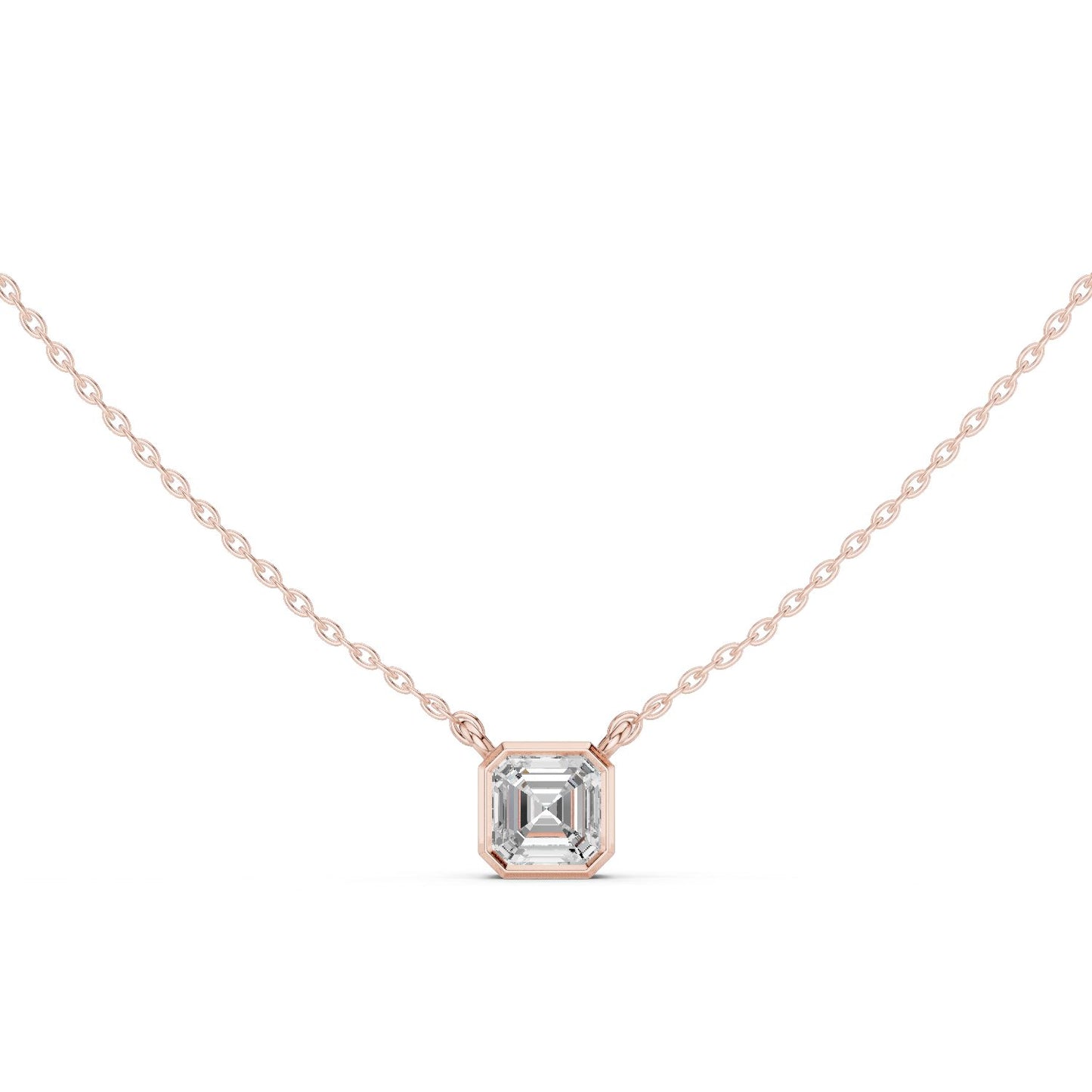 Emerald Lab Grown Diamond Pendant