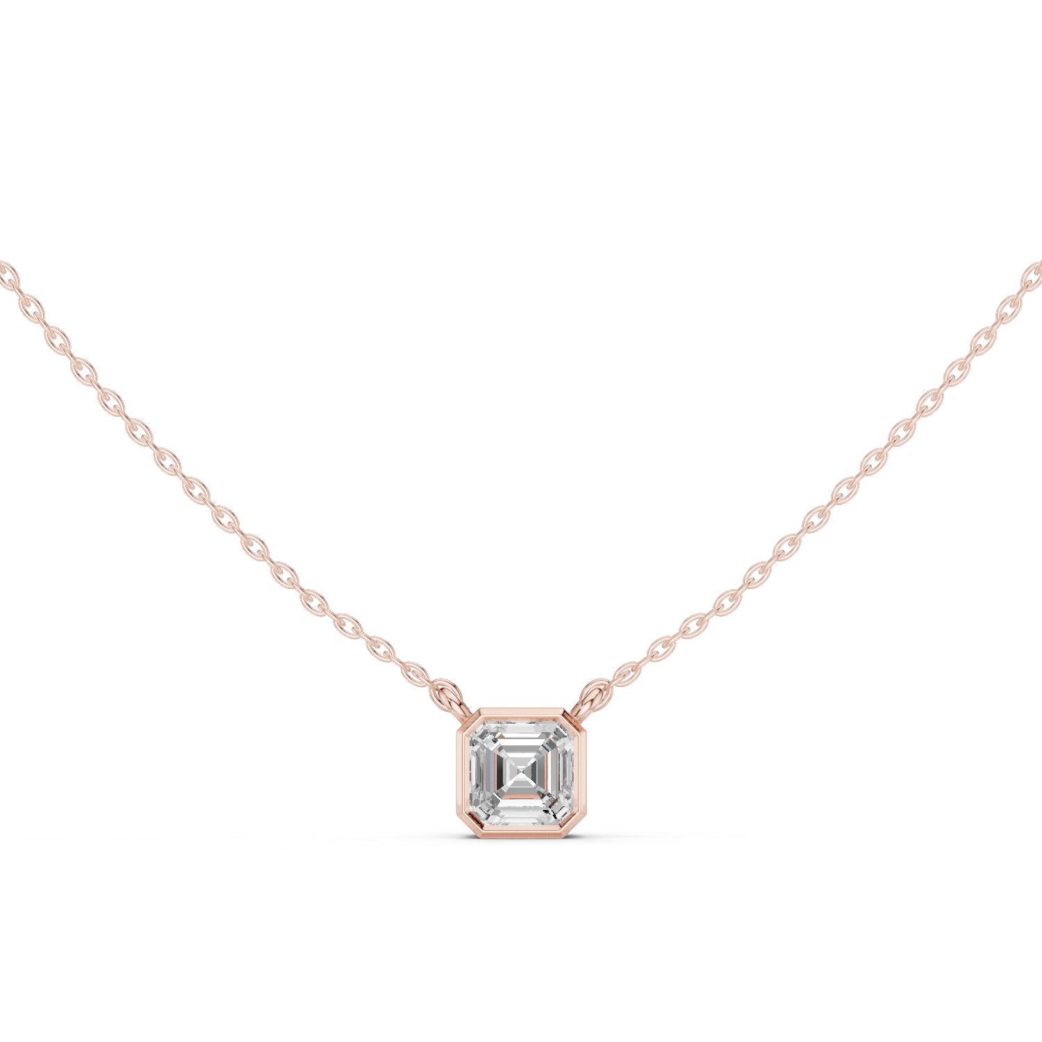 Emerald Lab Grown Diamond Pendant