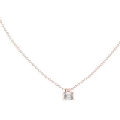 Emerald Lab Grown Diamond Pendant