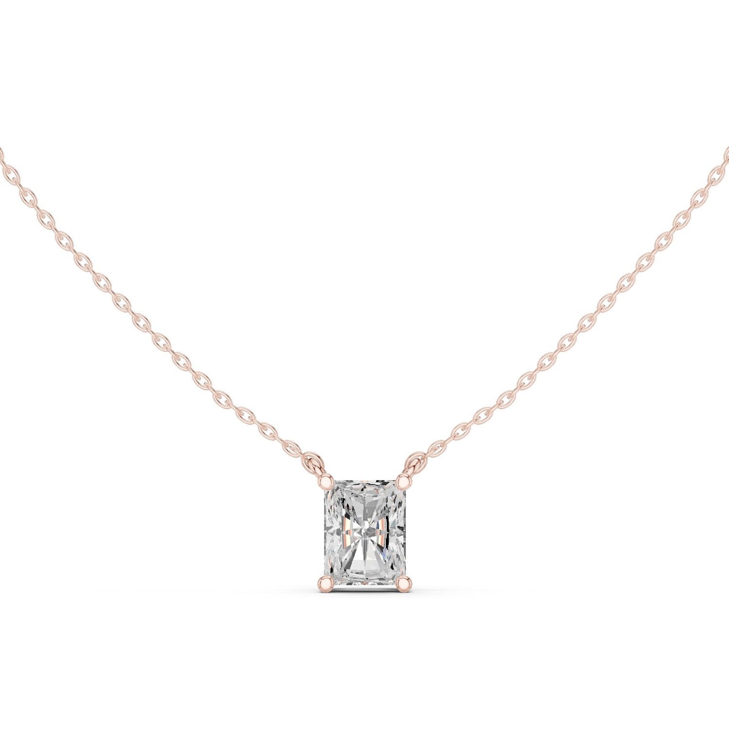 Emerald Lab Grown Diamond Pendant