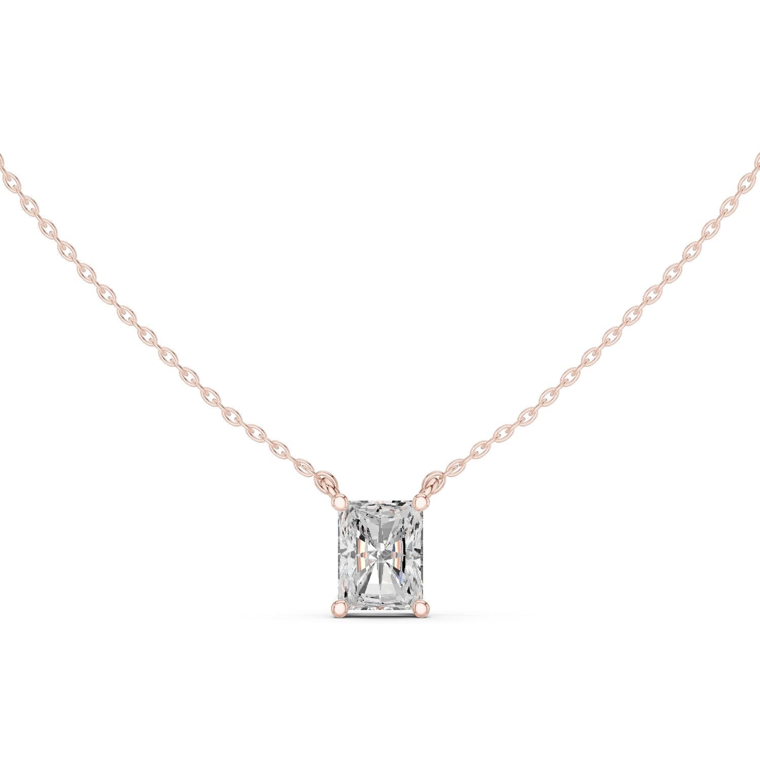 Emerald Lab Grown Diamond Pendant