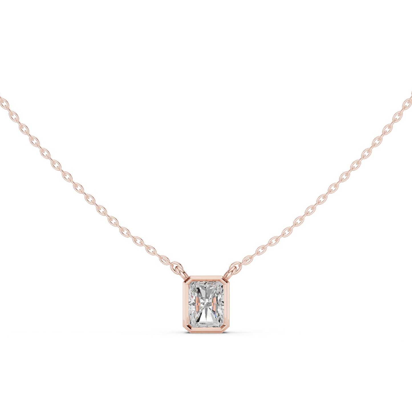 Emerald Lab Grown Diamond Pendant