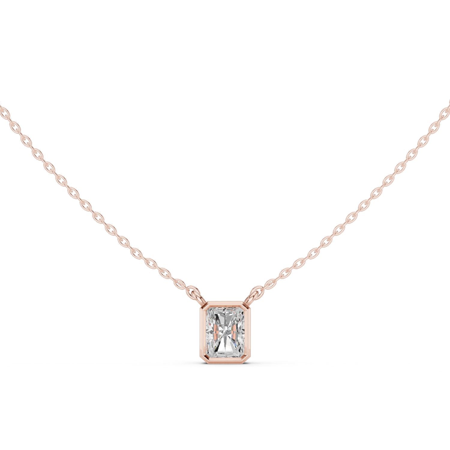 Emerald Lab Grown Diamond Pendant