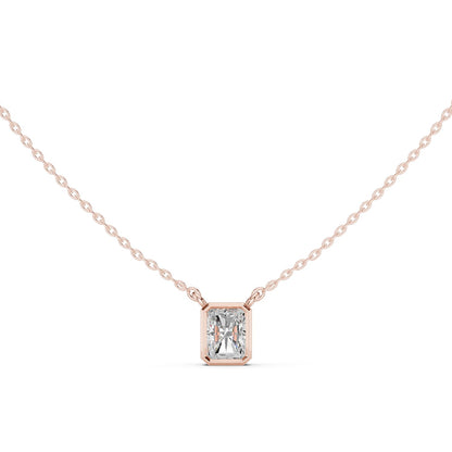 Emerald Lab Grown Diamond Pendant