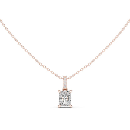 Emerald Lab Grown Diamond Pendant