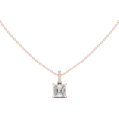 Emerald Lab Grown Diamond Pendant