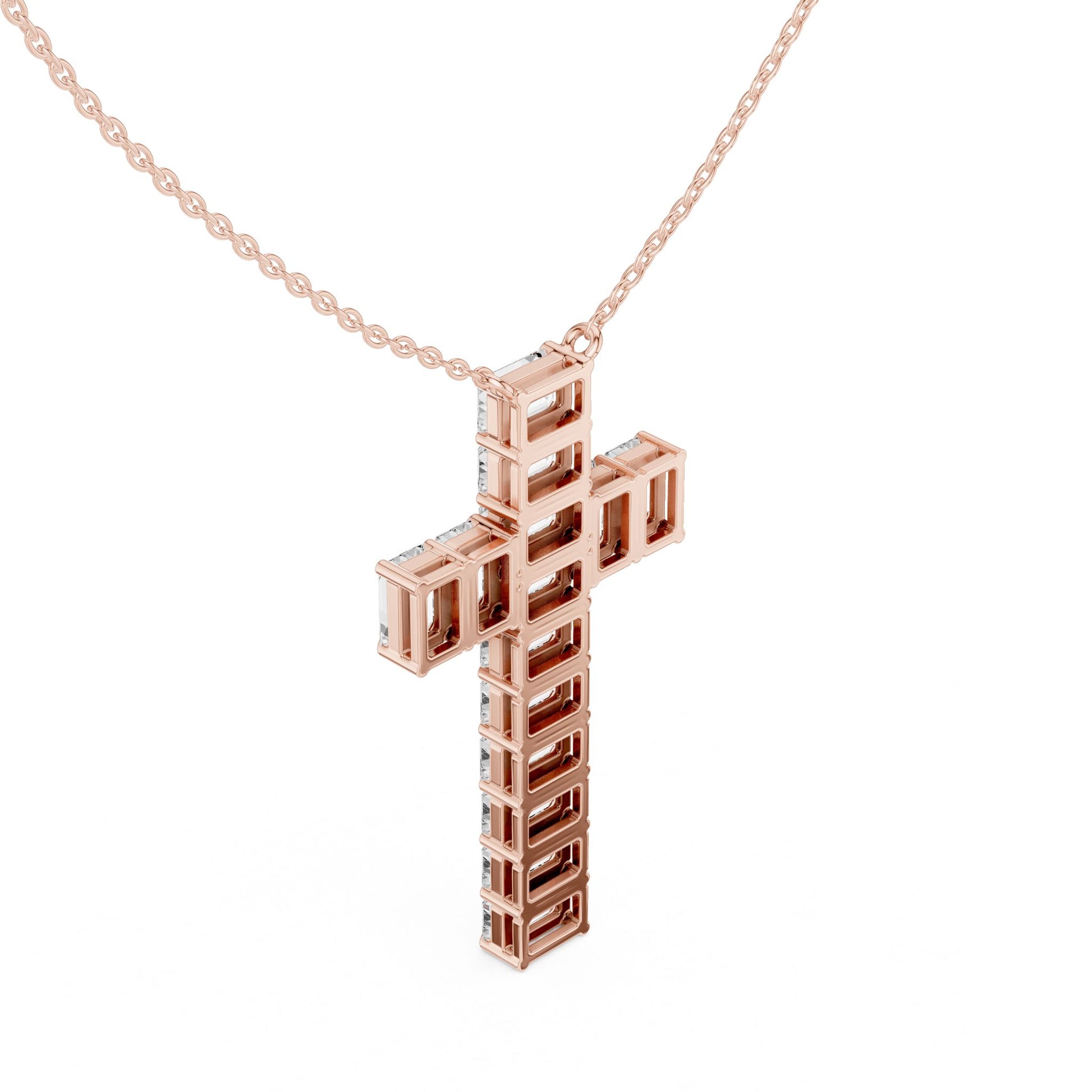 Emerald Lab Grown Diamond Pendant