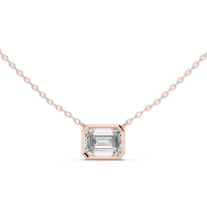 Emerald Lab Grown Diamond Pendant