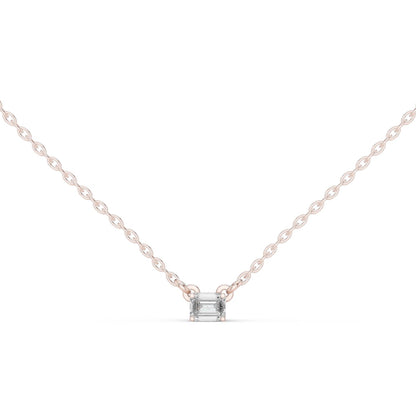 Emerald Lab Grown Diamond Pendant