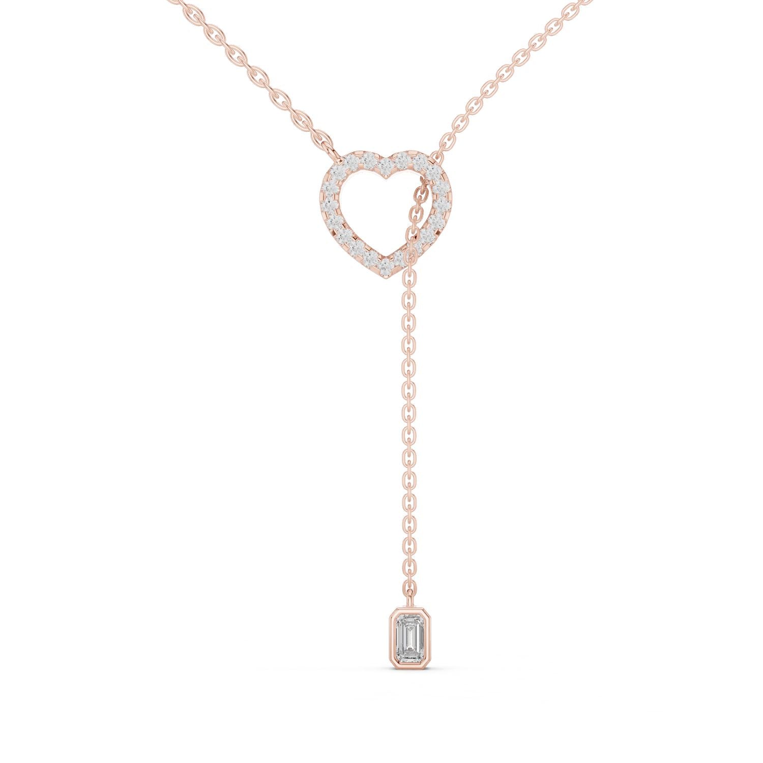Emerald Lab Grown Diamond Pendant