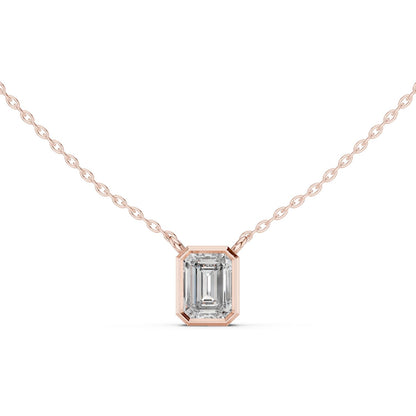 Emerald Lab Grown Diamond Pendant