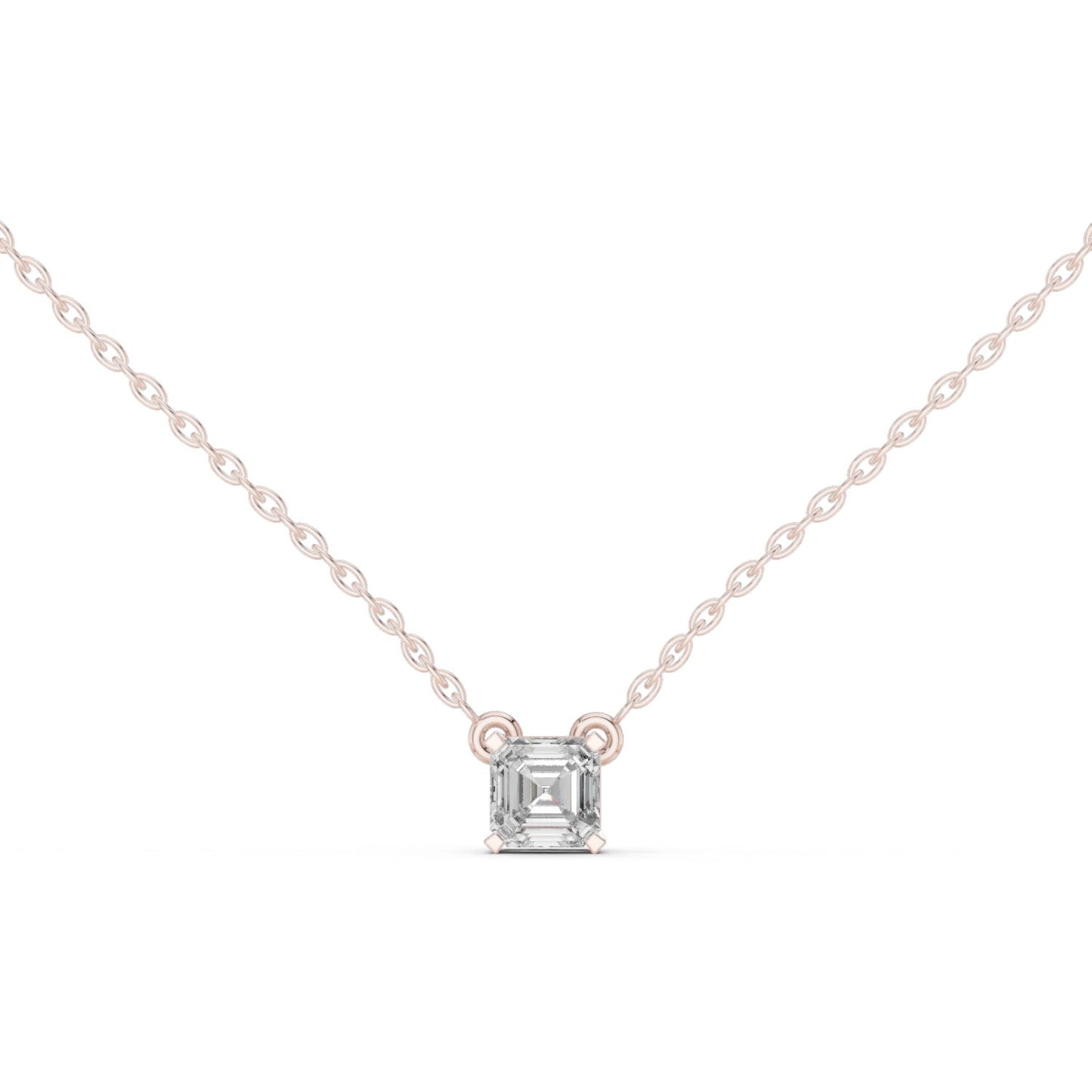 Emerald Lab Grown Diamond Pendant
