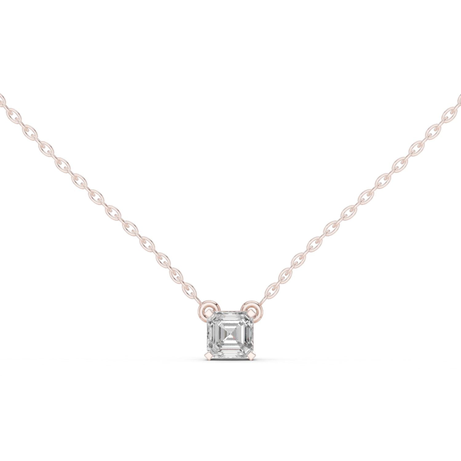Emerald Lab Grown Diamond Pendant