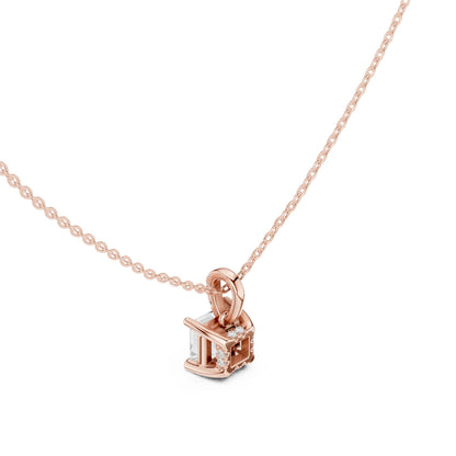 Emerald Lab Grown Diamond Pendant