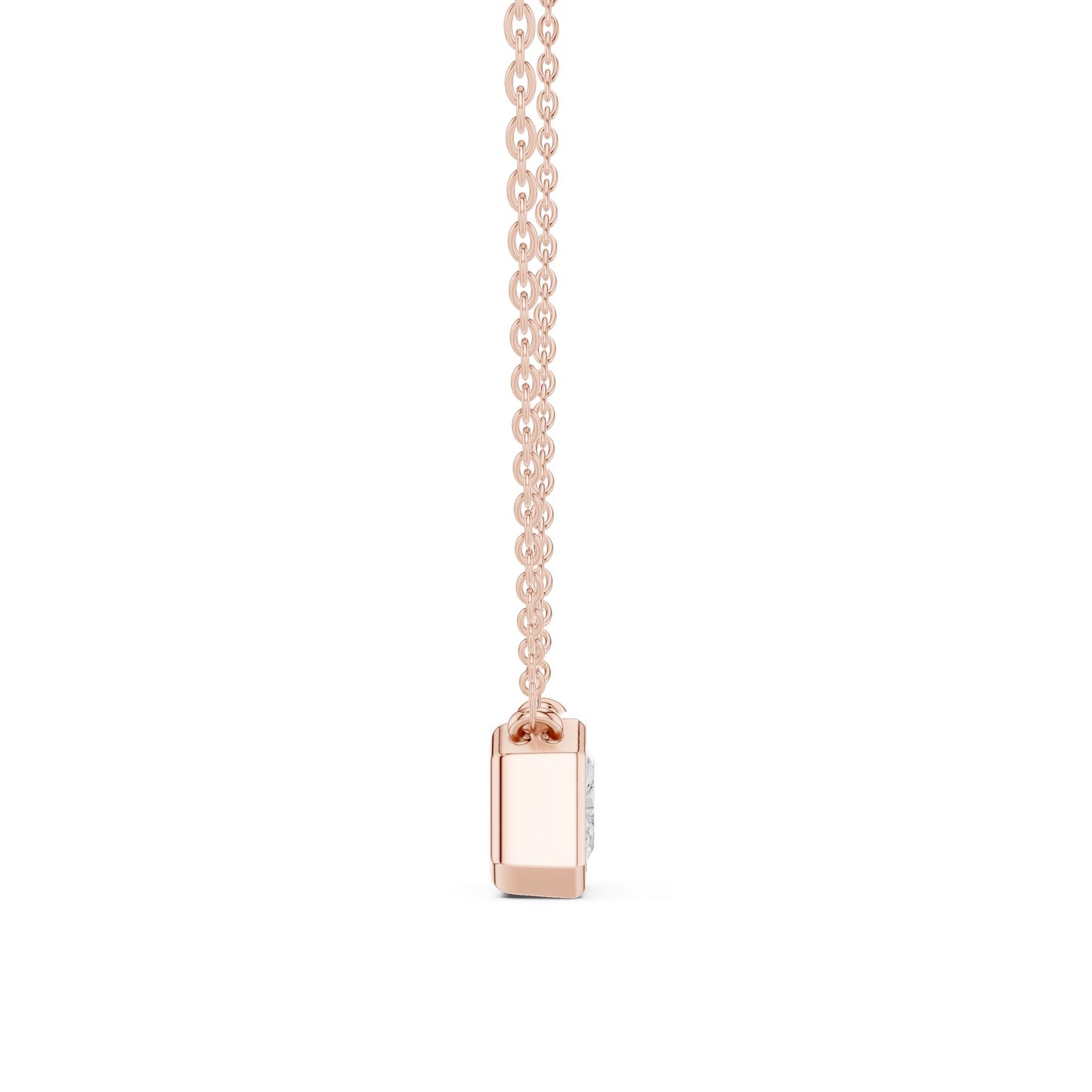 Emerald Lab Grown Diamond Pendant