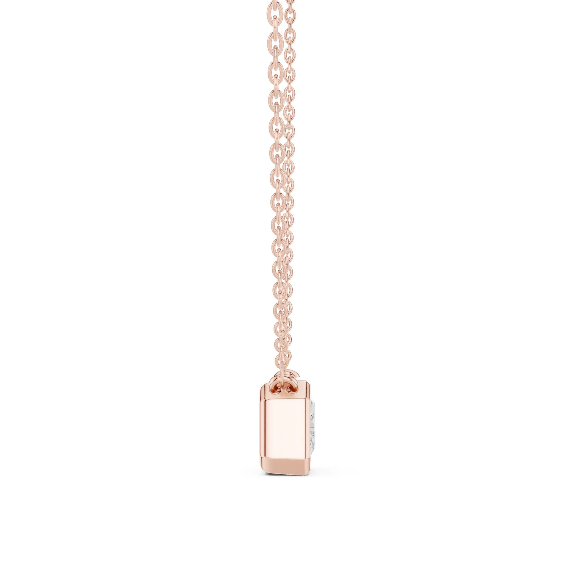 Emerald Lab Grown Diamond Pendant