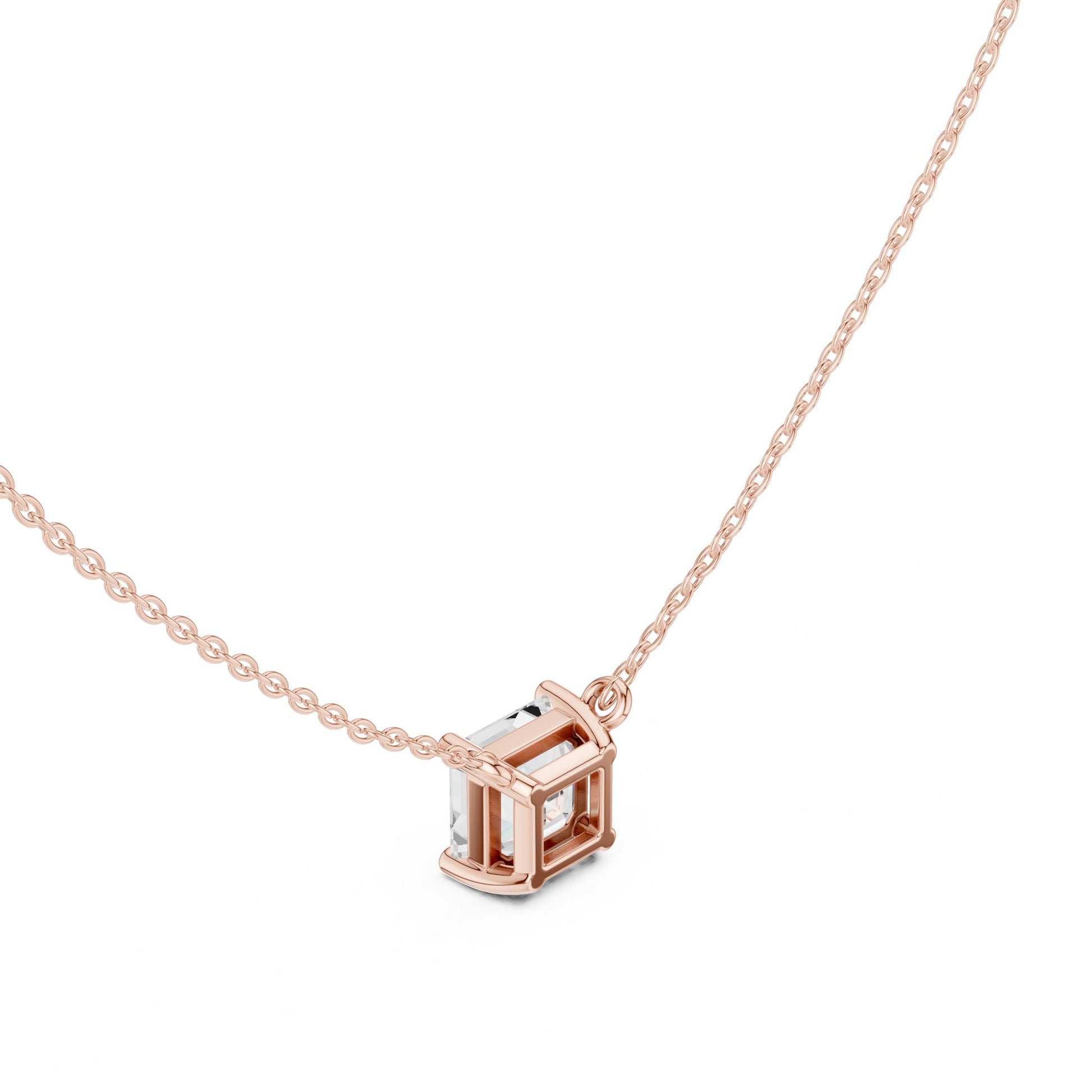 Emerald Lab Grown Diamond Pendant
