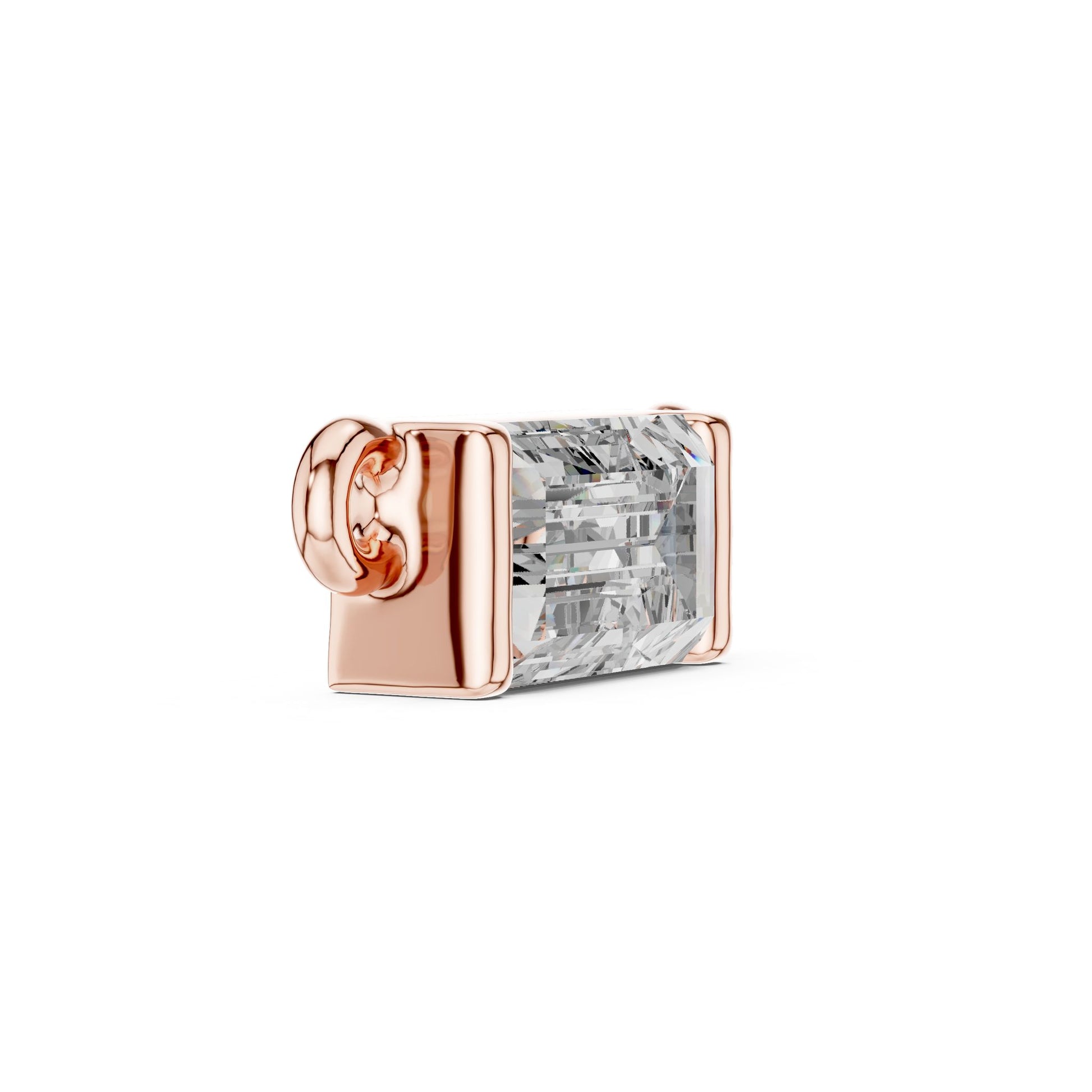 Emerald Lab Grown Diamond Pendant