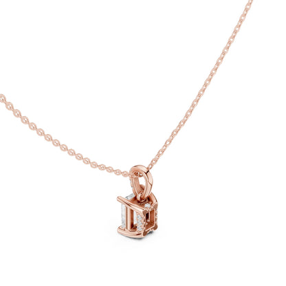 Emerald Lab Grown Diamond Pendant