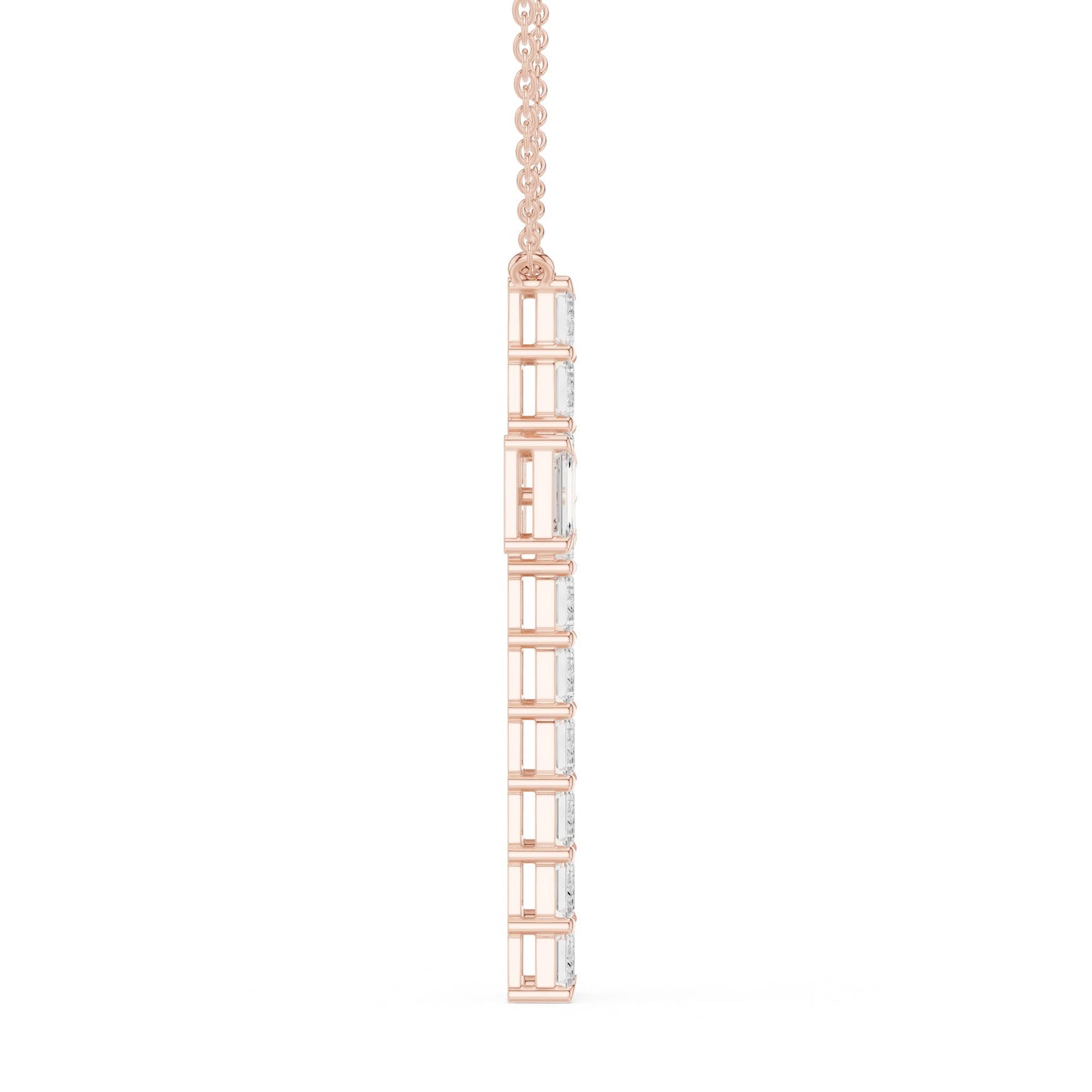 Emerald Lab Grown Diamond Pendant