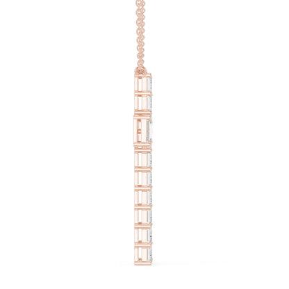 Emerald Lab Grown Diamond Pendant
