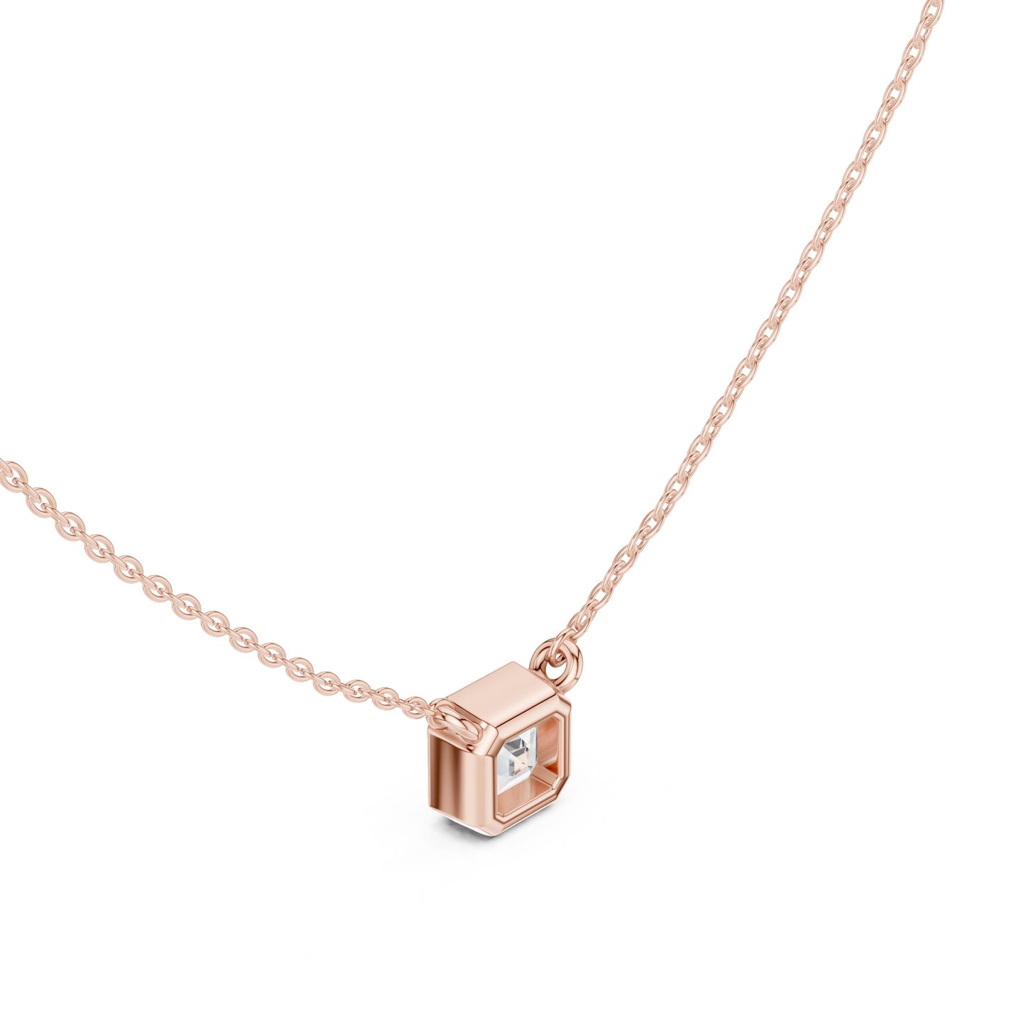 Emerald Lab Grown Diamond Pendant