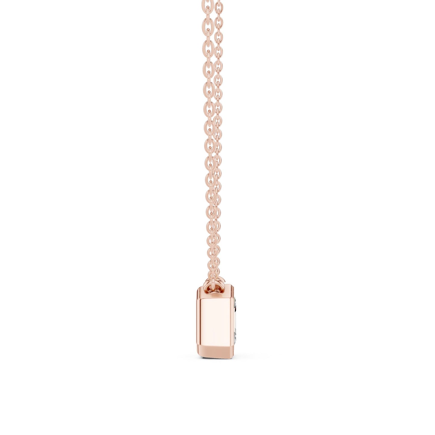 Emerald Lab Grown Diamond Pendant